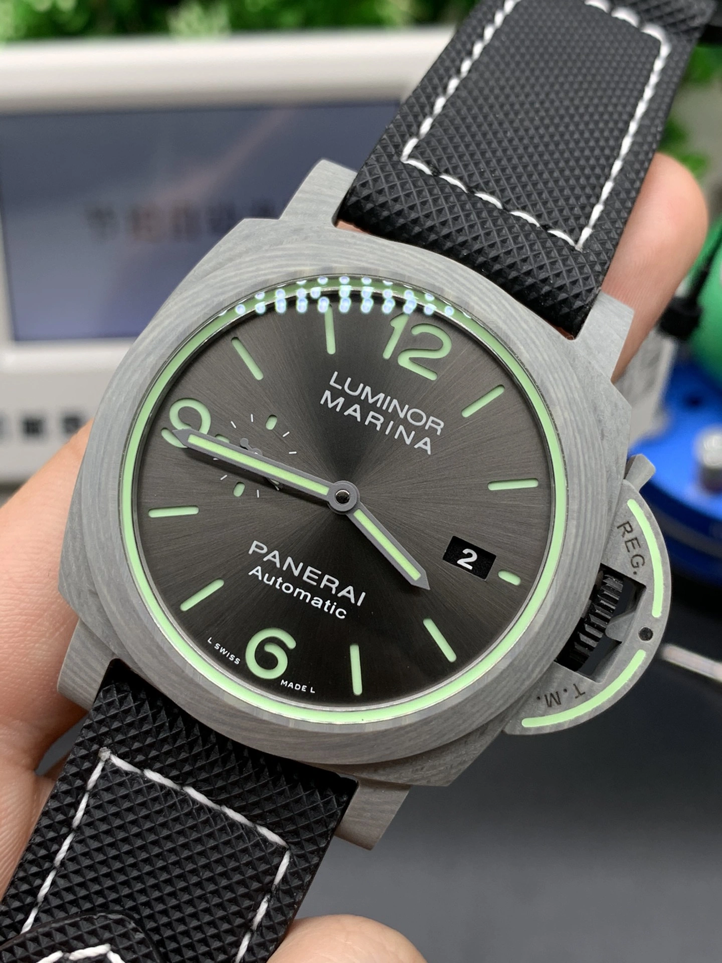 WeatherProof CBD Factory Panerai Luminor Marina Fibratech™ 44mm PAM01119 “70th Anniversary” 1:1 Super Clone – DDP.9010 Movement 380